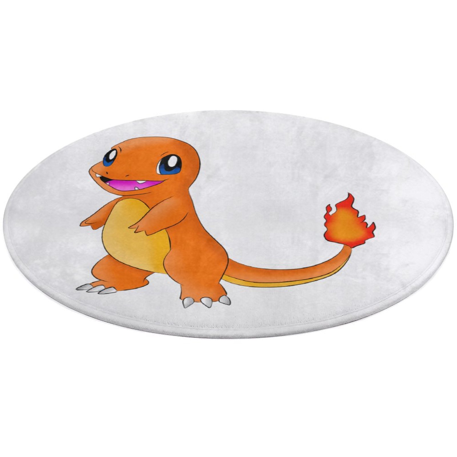 Pokemon Round Area Rug Circle Carpet Blanket Rug Floor Mats Bedroom Circle Floor Mat Non-Slip Washable Accent Throw Rugs Kids Floor Playing Mat for Living Room Door Mat Entryway
